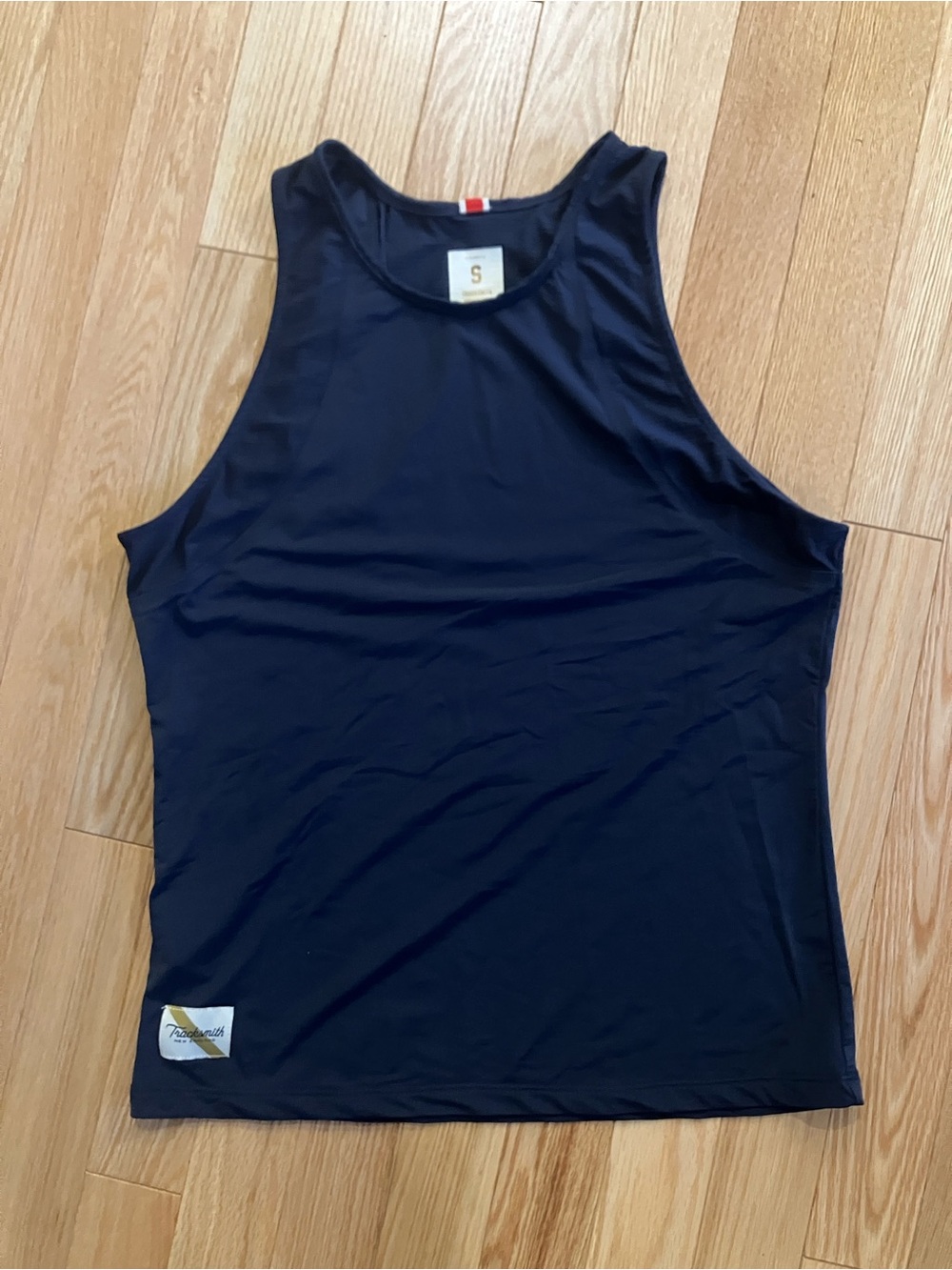Tracksmith Navy Blue Strata Tank Top Size Small